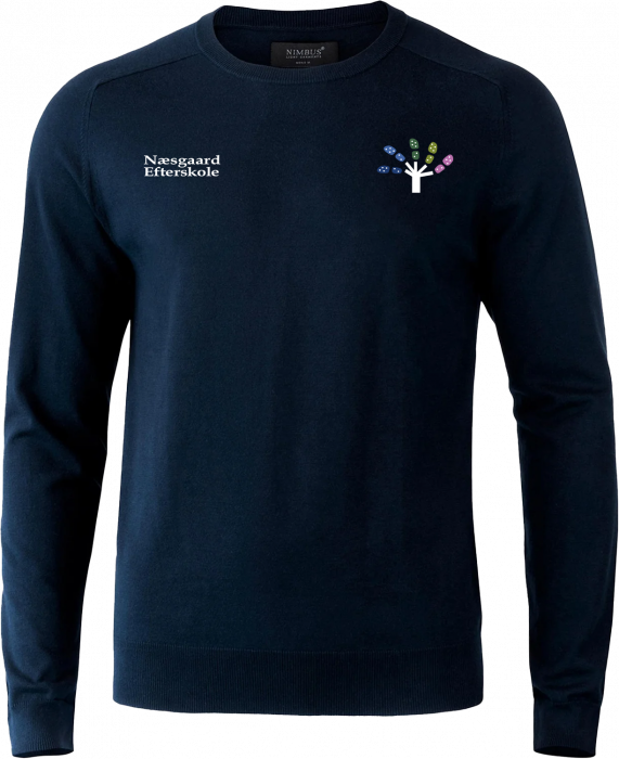Nimbus CPH - Næsgaard Roundneck Knit Men (Embroidered) - Navy